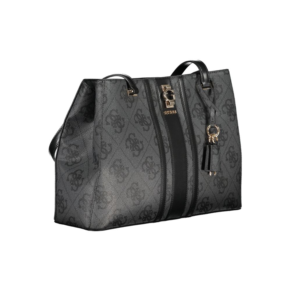 Guess Jeans – Schwarze Polyethylen-Handtasche