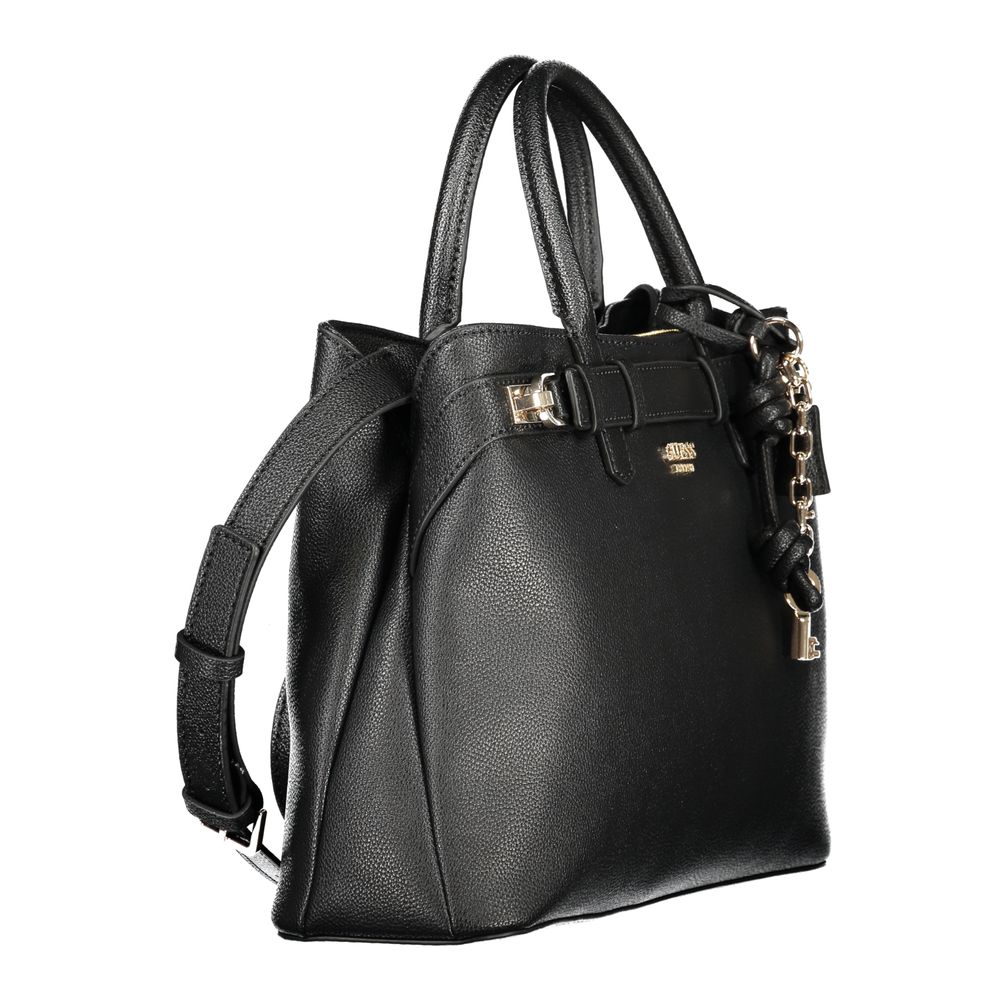Guess Jeans – Schwarze Polyethylen-Handtasche