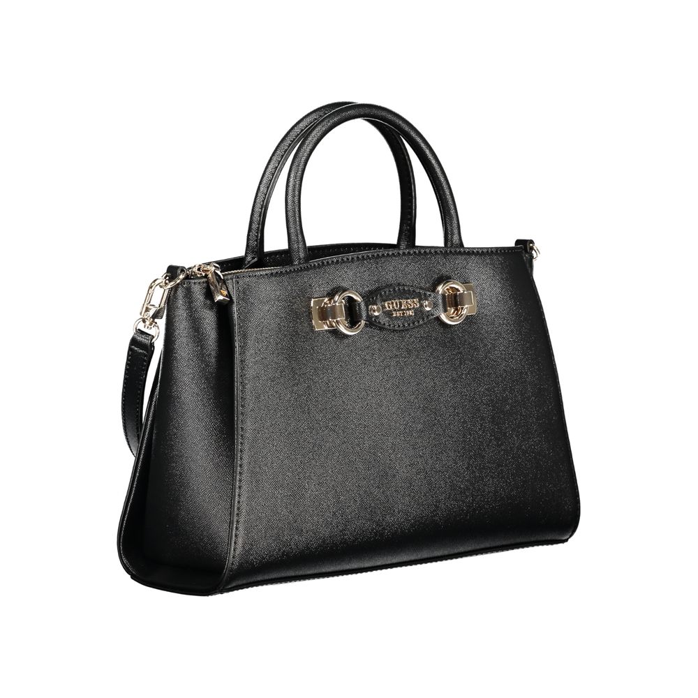 Guess Jeans – Schwarze Polyethylen-Handtasche