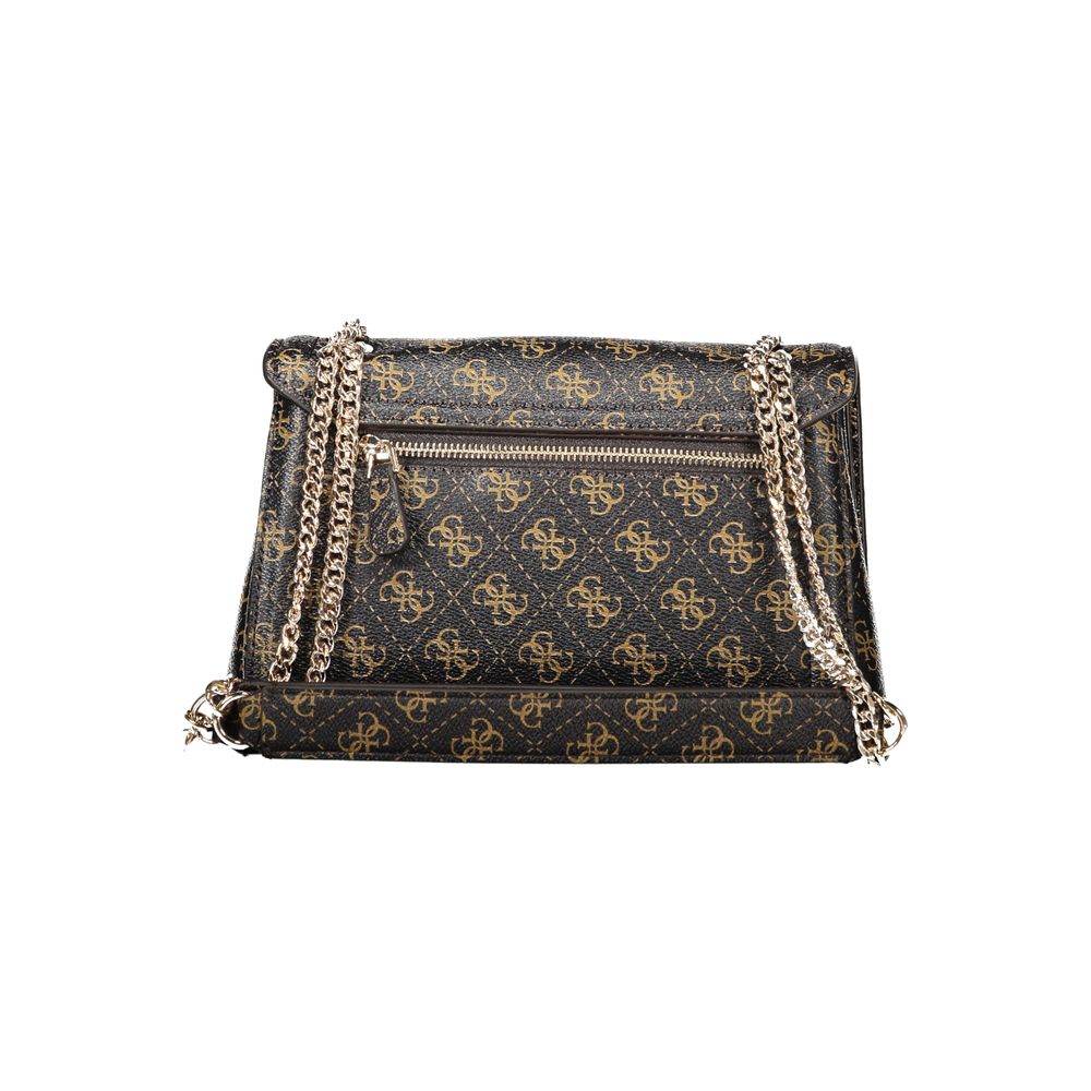 Guess Jeans – Handtasche aus Polyethylen in Braun