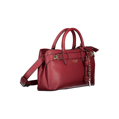 Guess Jeans Handtasche aus rotem Polyethylen
