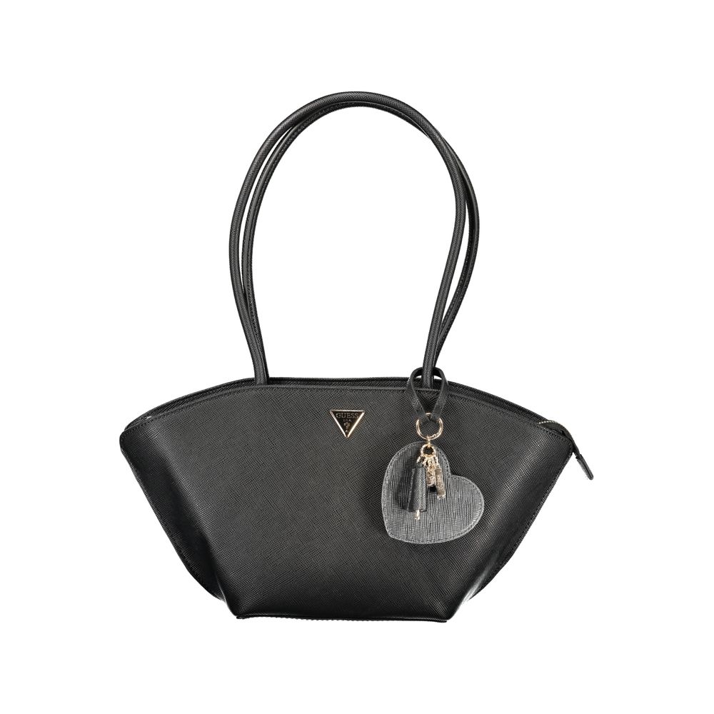 Guess Jeans – Schwarze Polyethylen-Handtasche