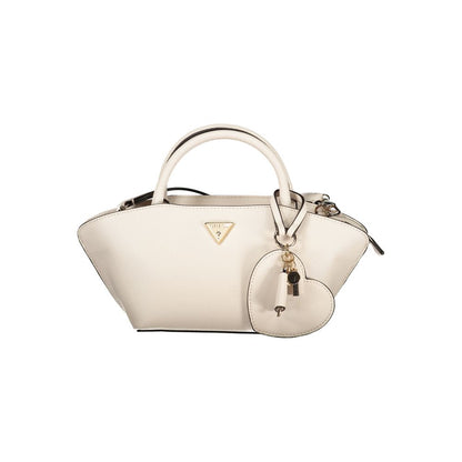 Guess Jeans Beige Polyethylen Handtasche