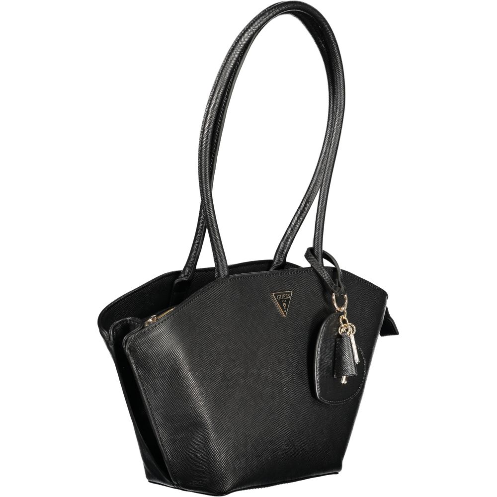 Guess Jeans – Schwarze Polyethylen-Handtasche