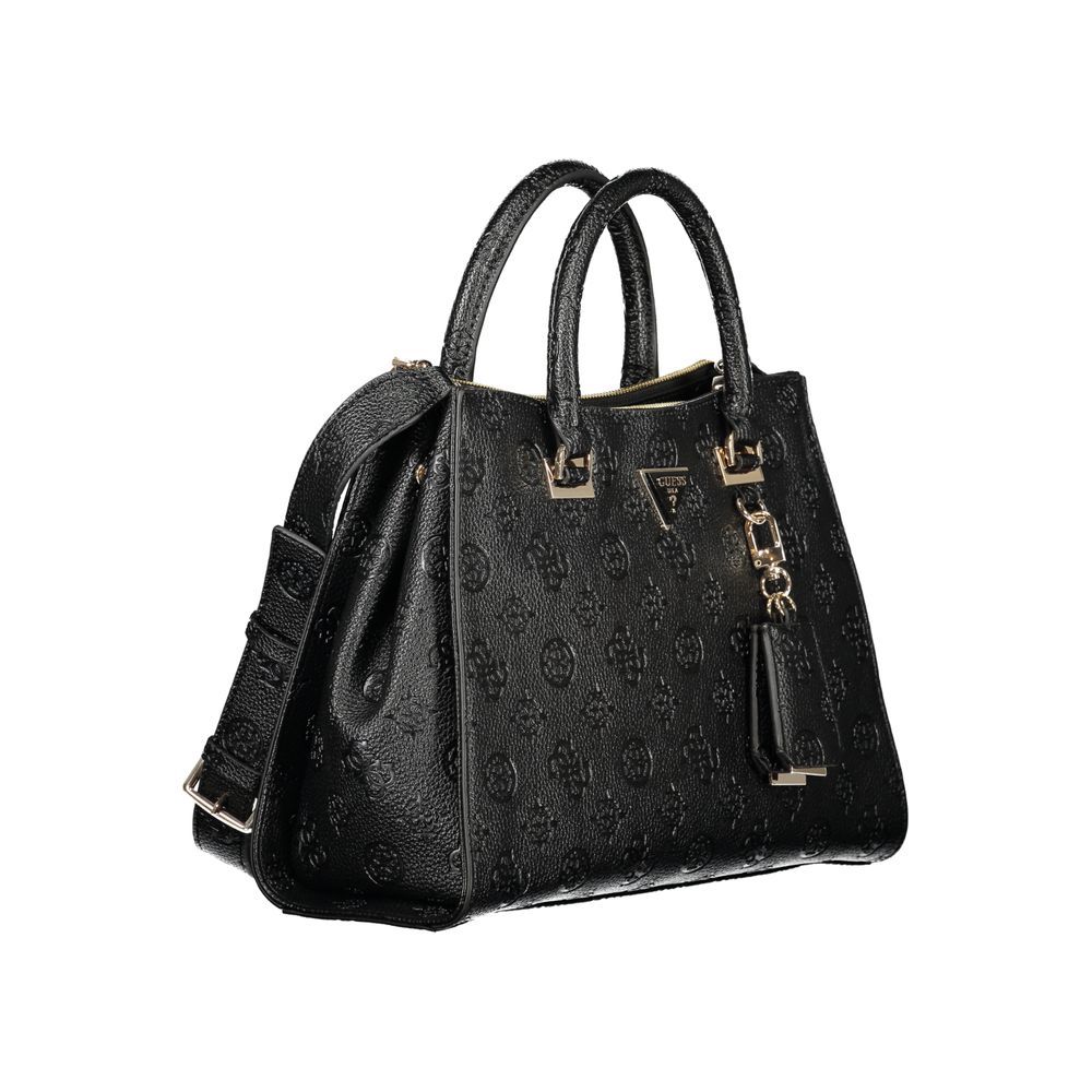 Guess Jeans – Schwarze Polyethylen-Handtasche
