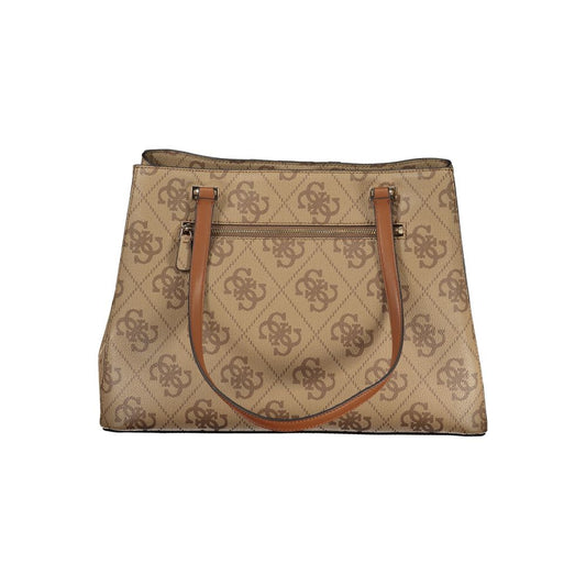 Guess Jeans Beige Polyethylen Handtasche