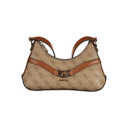 Guess Jeans Beige Polyethylen Handtasche