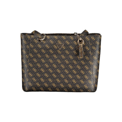 Guess Jeans – Handtasche aus Polyethylen in Braun