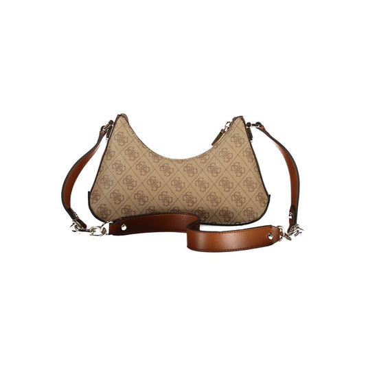 Guess Jeans Beige Polyethylen Handtasche