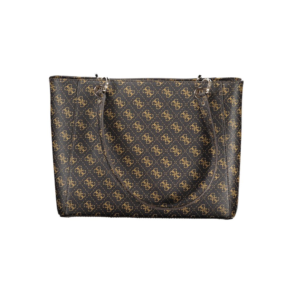 Guess Jeans – Handtasche aus Polyethylen in Braun
