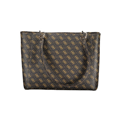Guess Jeans – Handtasche aus Polyethylen in Braun