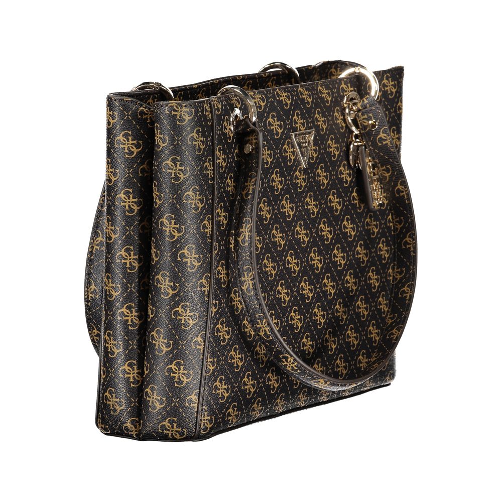Guess Jeans – Handtasche aus Polyethylen in Braun