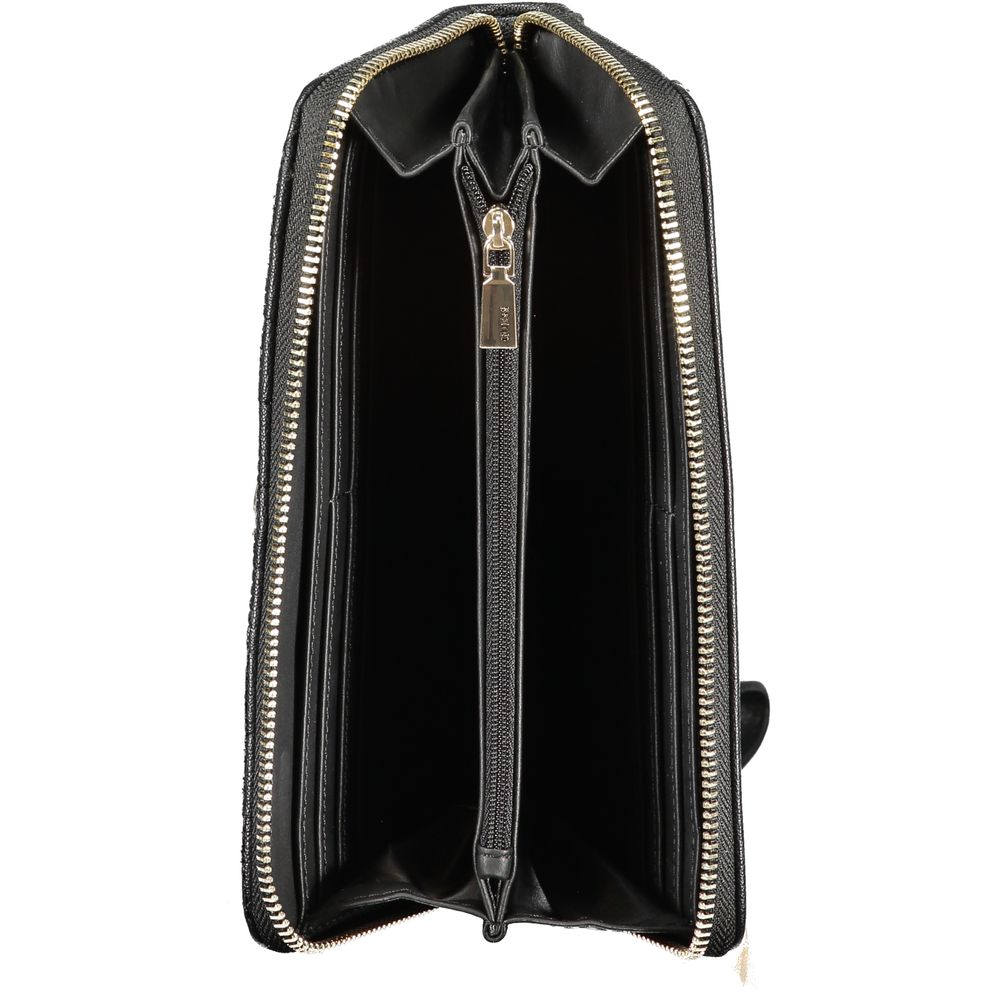 Guess Jeans – Schwarze Polyethylen-Geldbörse