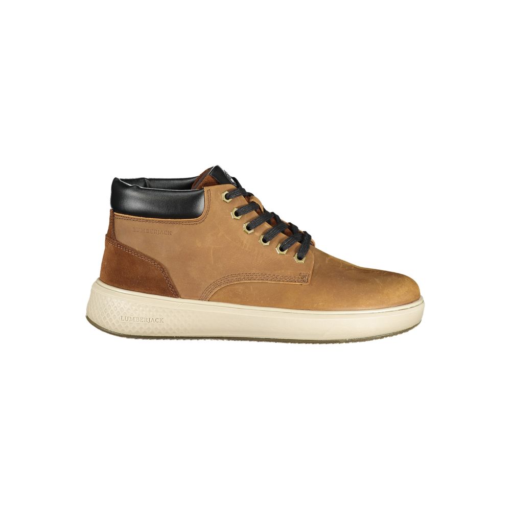 Lumberjack Marrone Leather Men Ankle Boot
