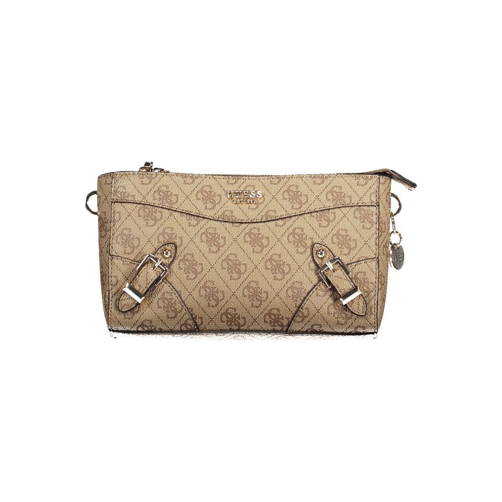 Guess Jeans Beige Polyethylen Handtasche