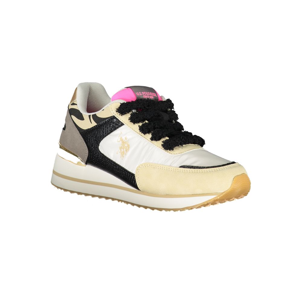 US POLO ASSN. Beige Polyester Sneaker