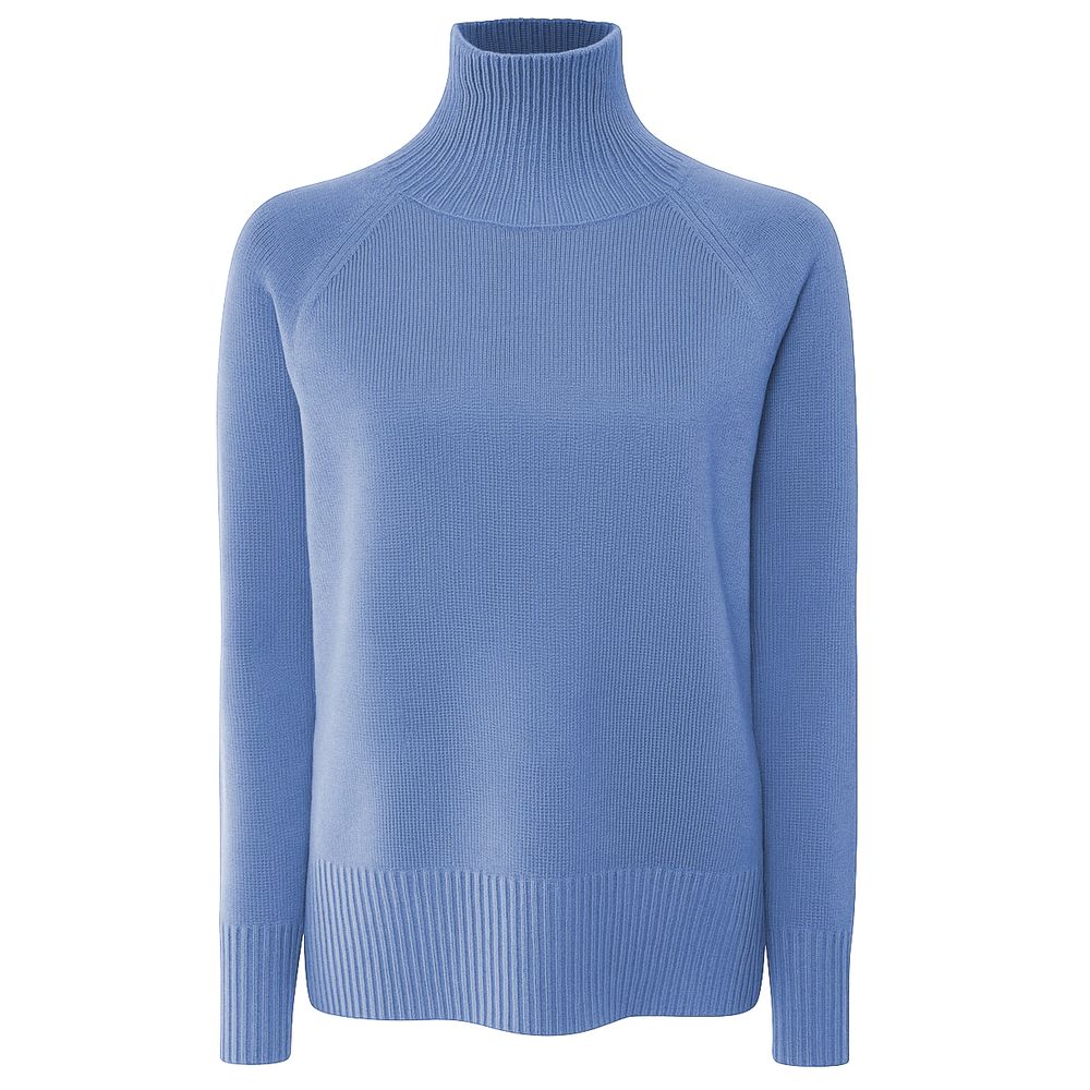 Emilio Romanelli Blauer Kaschmirpullover für Damen