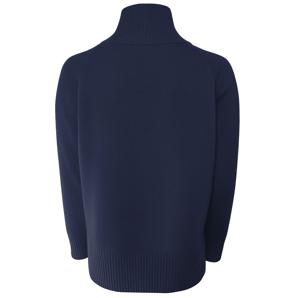 Emilio Romanelli Blauer Kaschmirpullover für Damen