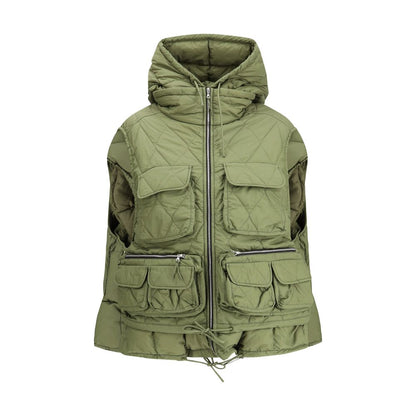 IENKI IENKI Green Nylon Sleveless Jacket