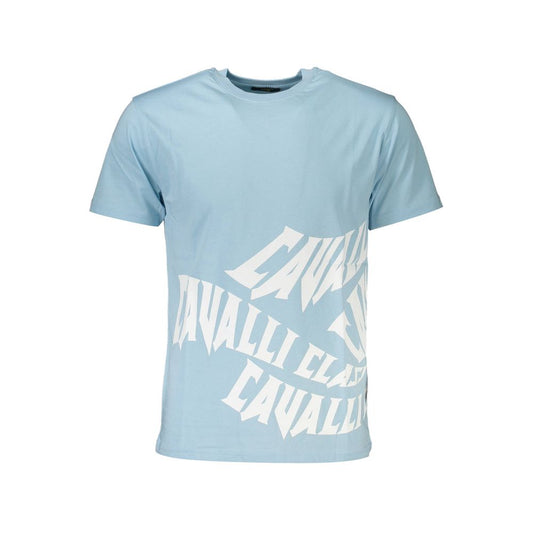 Cavalli Class Blue Cotton T-Shirt