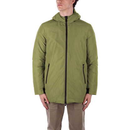 Suns Green Polyester Jackets & Coat