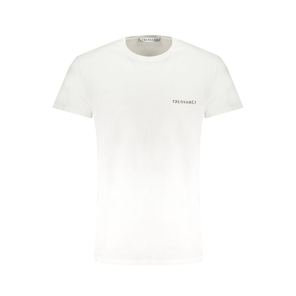 Weißes Baumwoll-T-Shirt von Trussardi