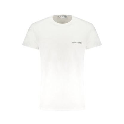 Weißes Baumwoll-T-Shirt von Trussardi