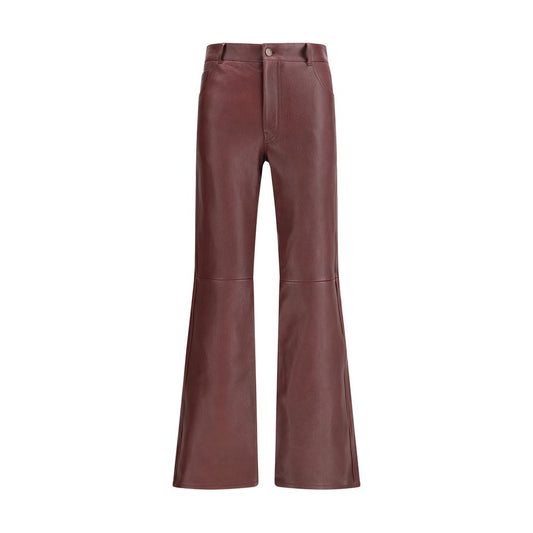Chloé Bordeaux Leather Pants