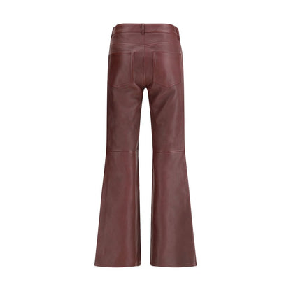 Chloé Bordeaux Leather Pants