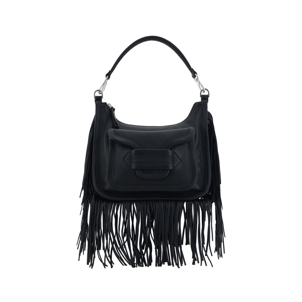 Pierre Hardy Black Calf Leather Bos Taurus Shoulder Bag