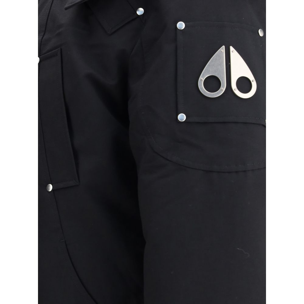 Moose Knuckles Black Cotton Clothing