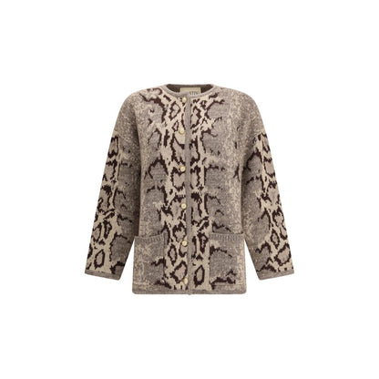 Valentino Animalier Cashmere Cardigan