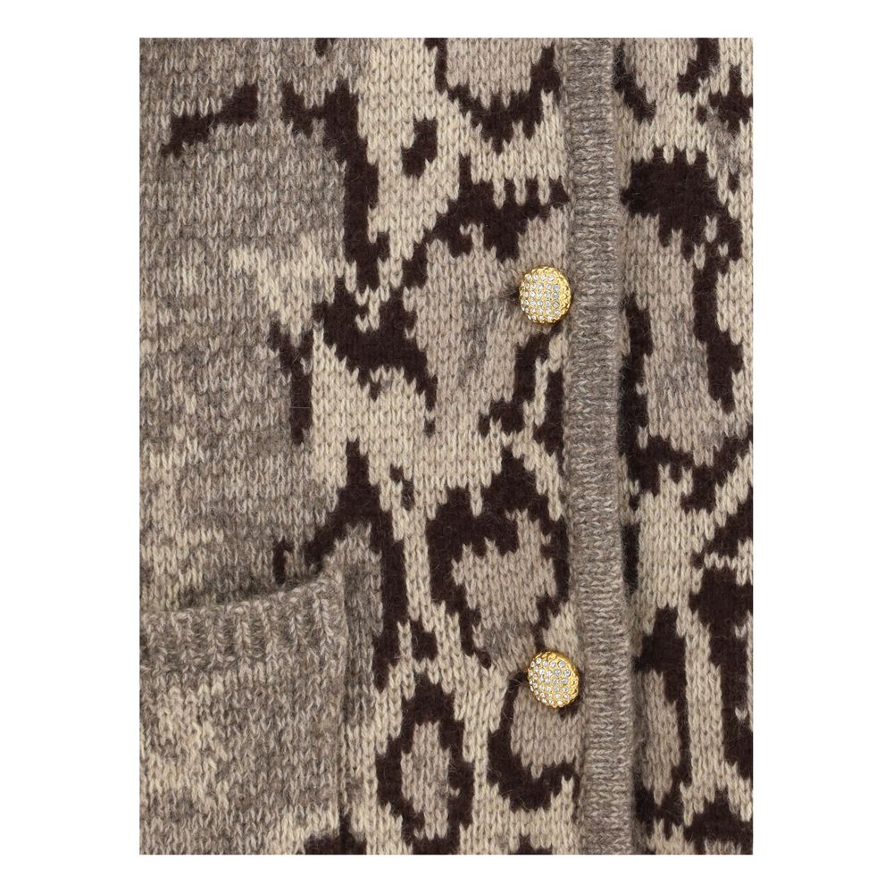 Valentino Animalier Cashmere Cardigan