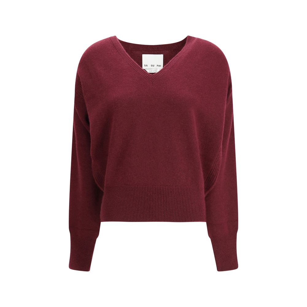 SA SU PHI Bordeaux Cashmere Cashmere Sweater