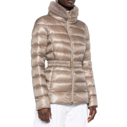 Herno Claudia Faux Fur-Trimmed Down Jacket