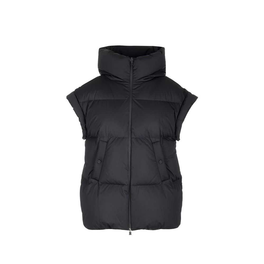 Herno Black Polyester Jackets And Coat