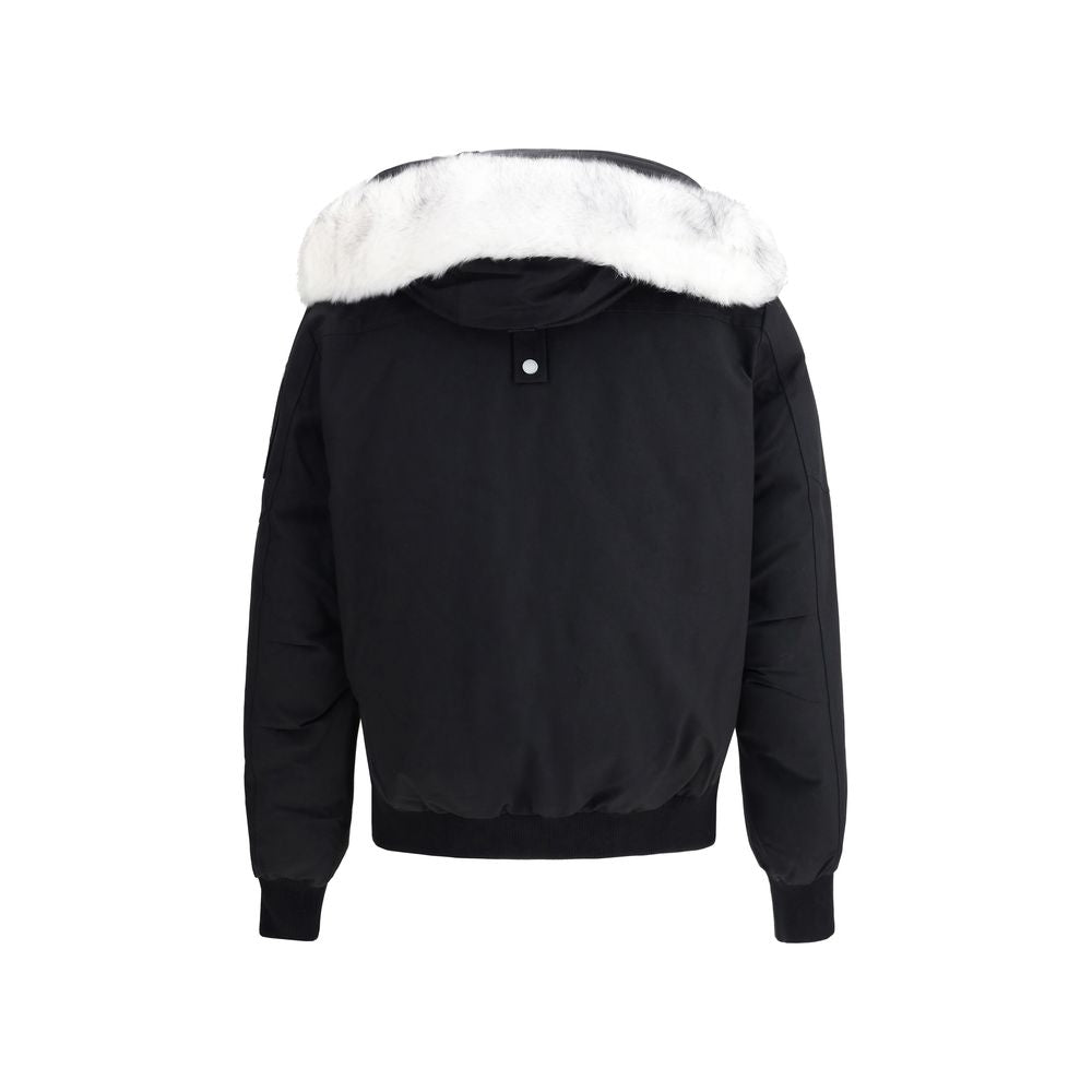 Moose Knuckles Black Cotton Bomber