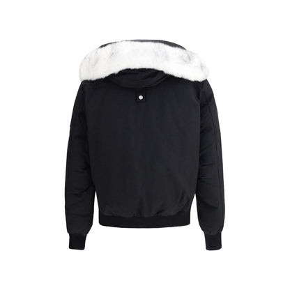 Moose Knuckles Black Cotton Bomber