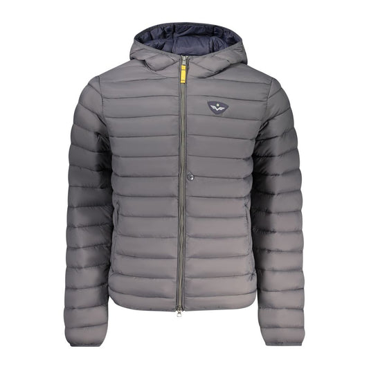 Armata Di Mare Graue Polyamid-Herrenjacke