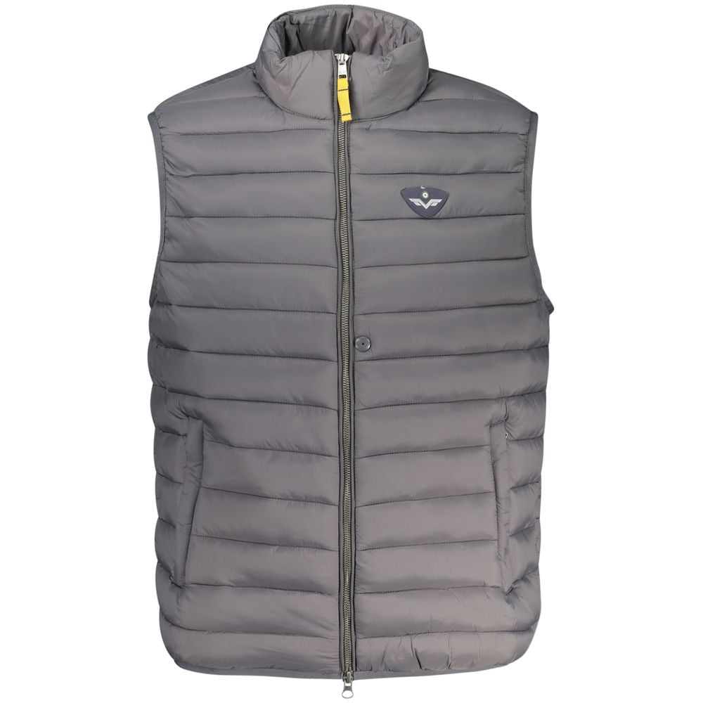 Armata Di Mare Graue Polyamid-Herrenjacke