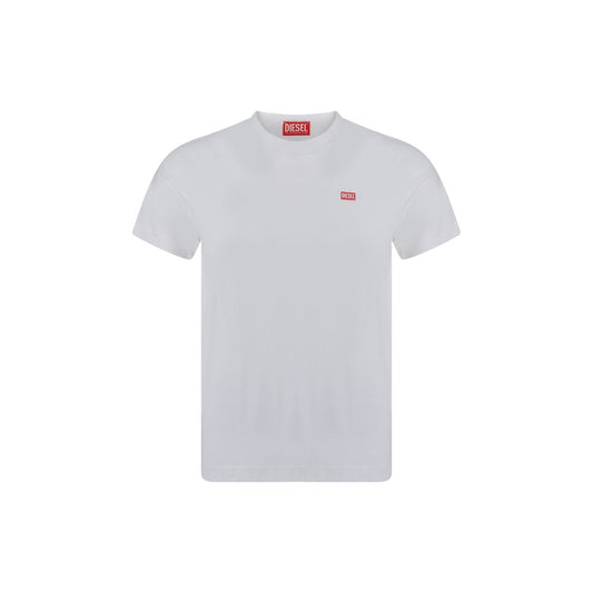 Diesel – Weißes Baumwoll-T-Shirt