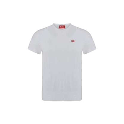 Diesel – Weißes Baumwoll-T-Shirt