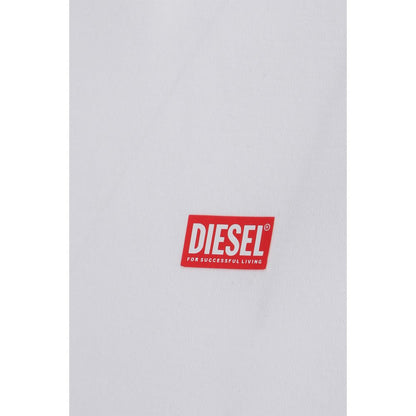 Diesel – Weißes Baumwoll-T-Shirt