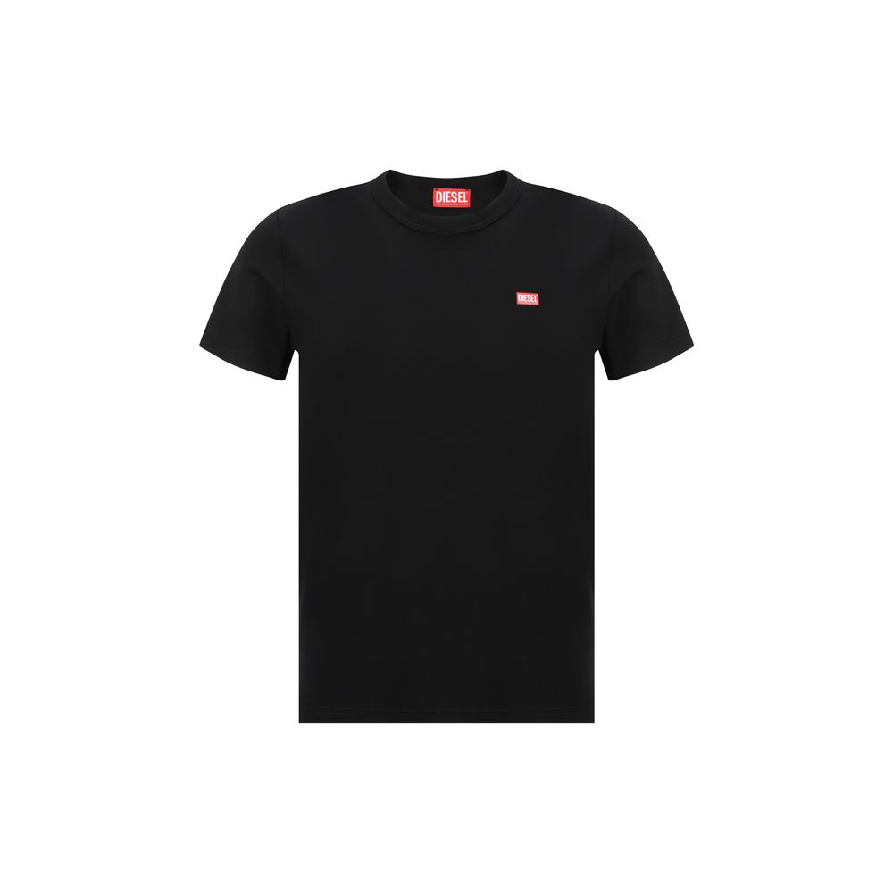 Diesel – Schwarzes Baumwoll-T-Shirt