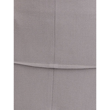Rick Owens Green Wool Skirt