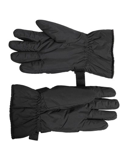 Dolce & Gabbana Black Windproof Ski Winter Warm Non Slip Gloves