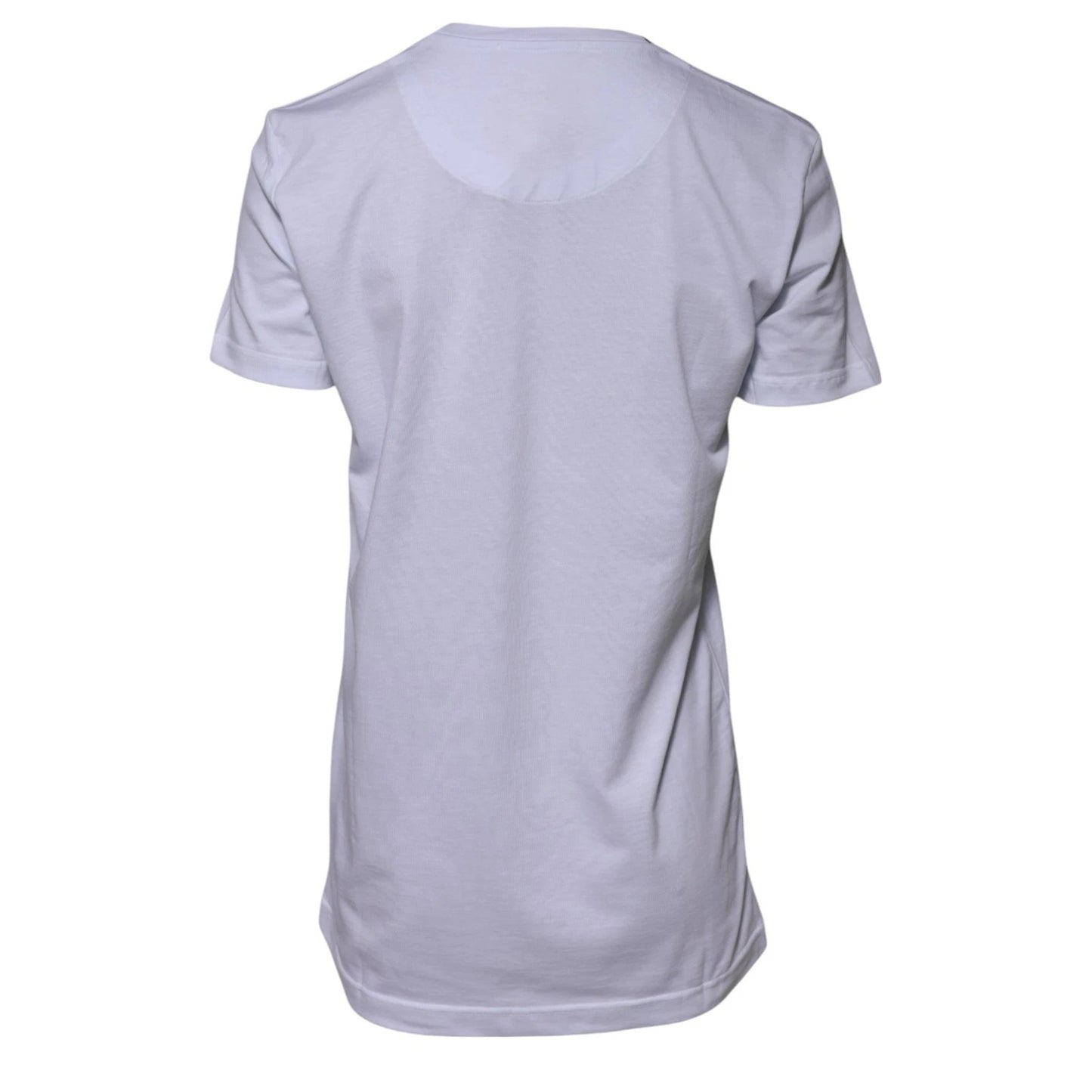 Dolce &amp; Gabbana – Weißes Goodluck 2023-T-Shirt aus Baumwolle mit Rundhalsausschnitt