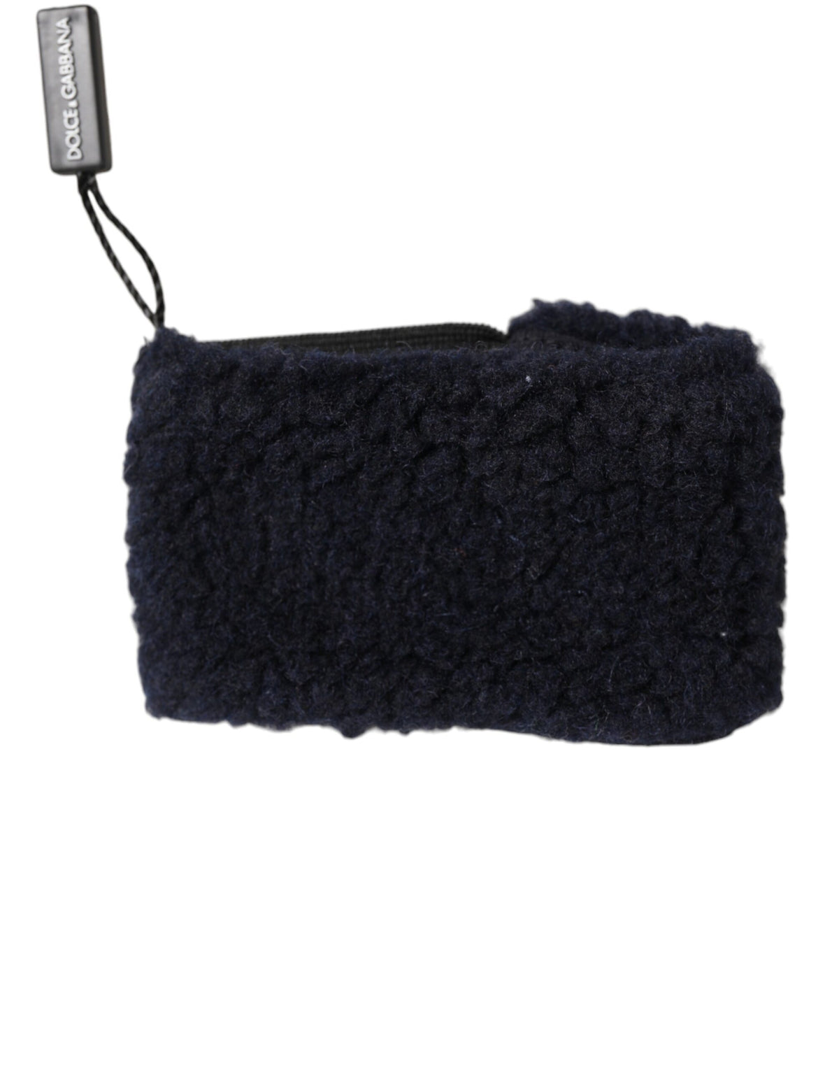 Dolce & Gabbana Black Wool Knitted Sweatbands Men Wristband