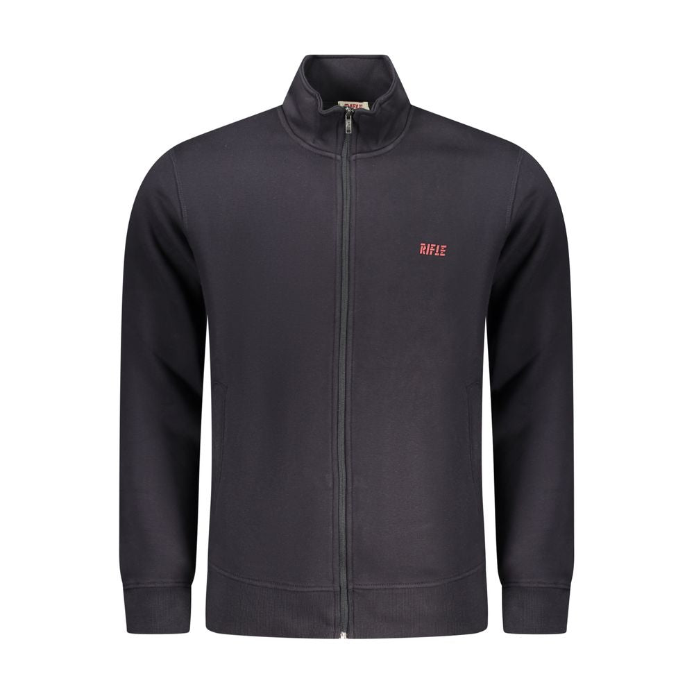 Gewehrblauer Baumwollpullover für Herren