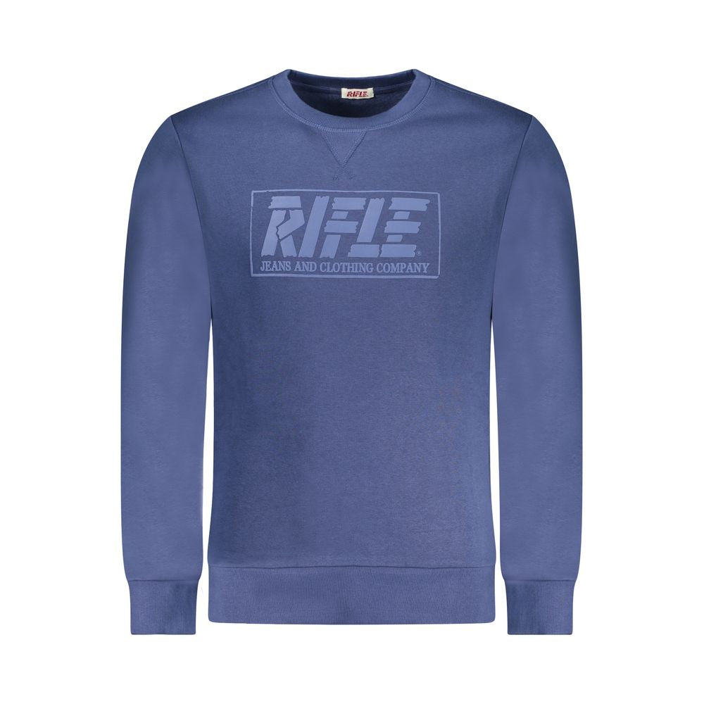 Gewehrblauer Baumwollpullover für Herren